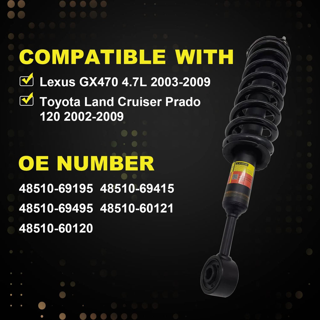 Pair Front Shocks Absorber J4544