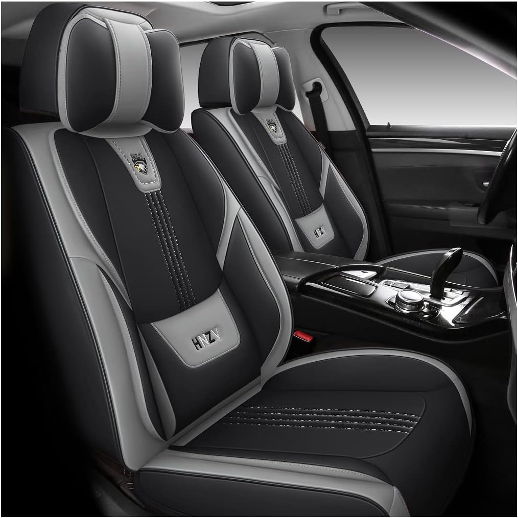 Blue & Black Car Seat Covers Full Set T6089