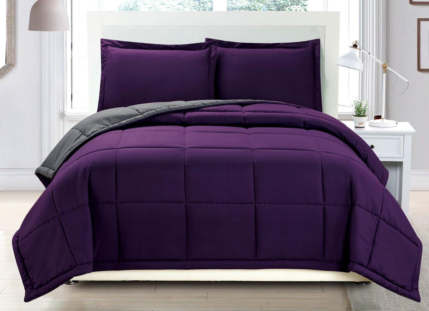 King / Cal King 3 Piece Reversible Down Alternative Comforter Set R64435