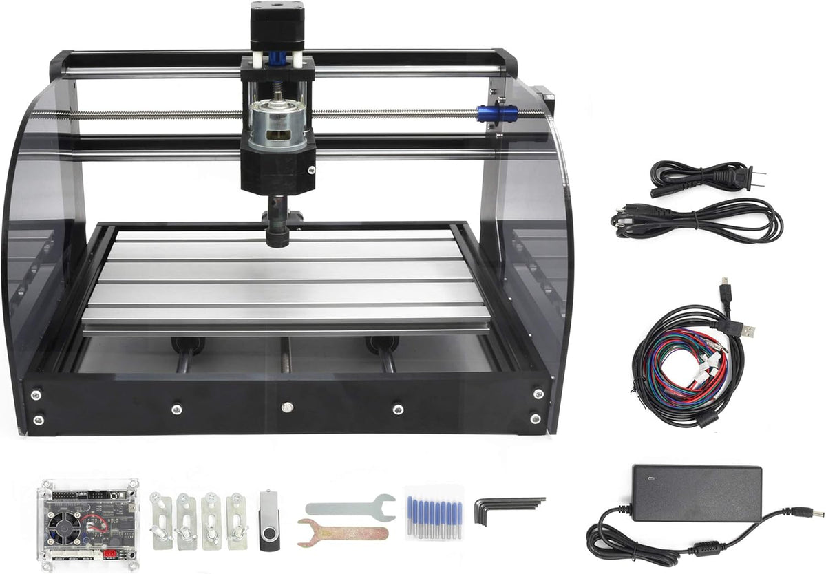 CNC Router Kit with PCB Milling, Wood Carving Engraving Machine T8413