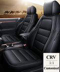Black Leatherette Full Set Car Seat Covers E2916