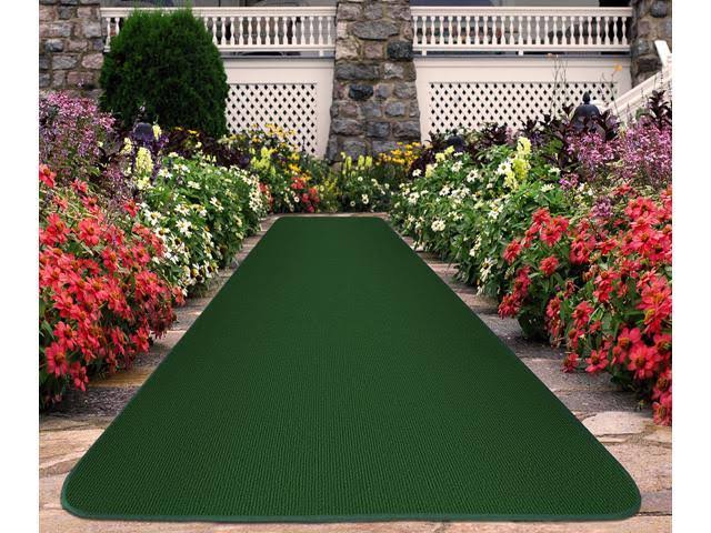 Green Outdoor Carpet Runner F22769