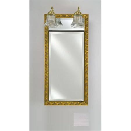 Recessed Single Door Cabinet with Traditional Lights M856