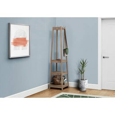 Freestanding Coat Rack with Storage D49009