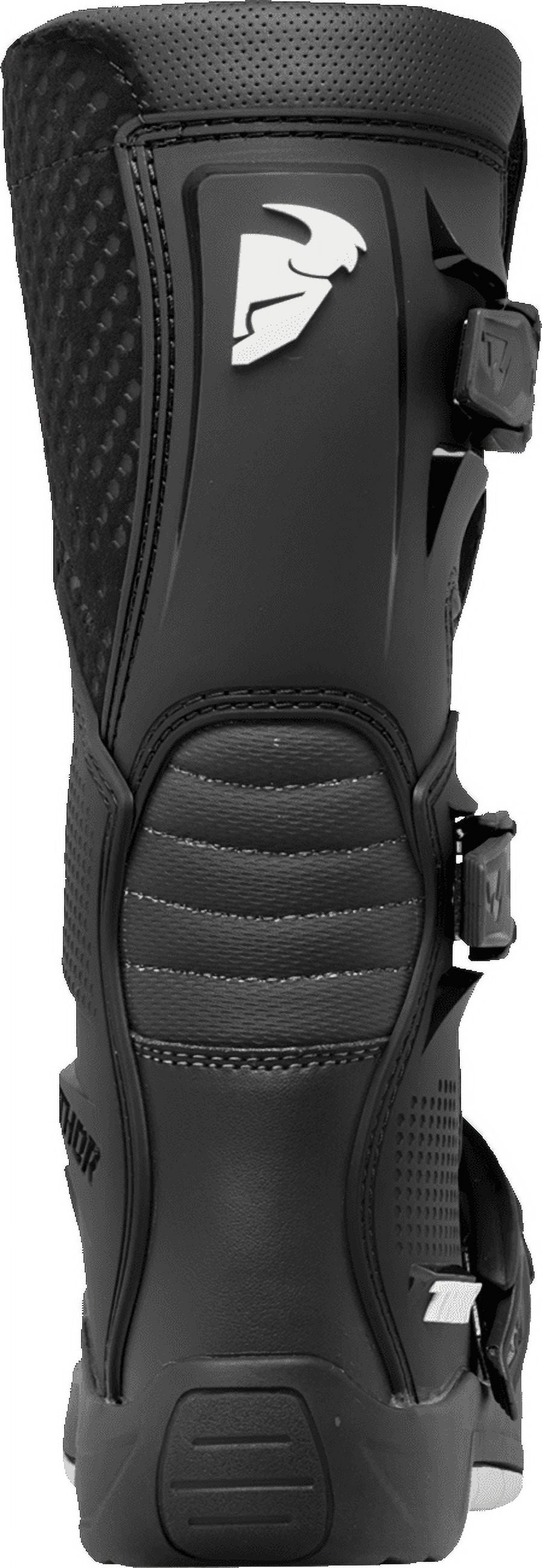 Black/White Youth Motocross Offroad Riding Boots D952448