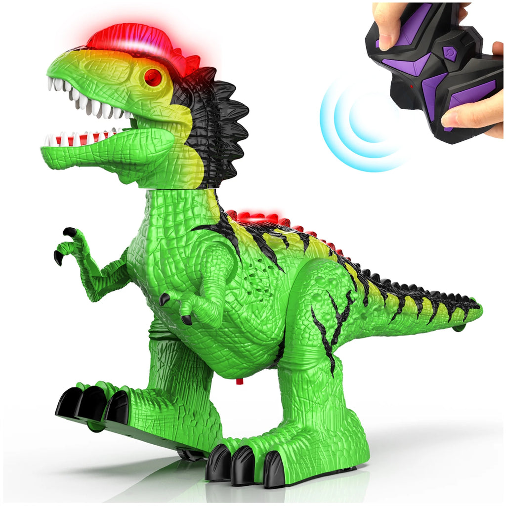 Green RC Giant Dinosaur Robot Toy with 360° Rotation B30913
