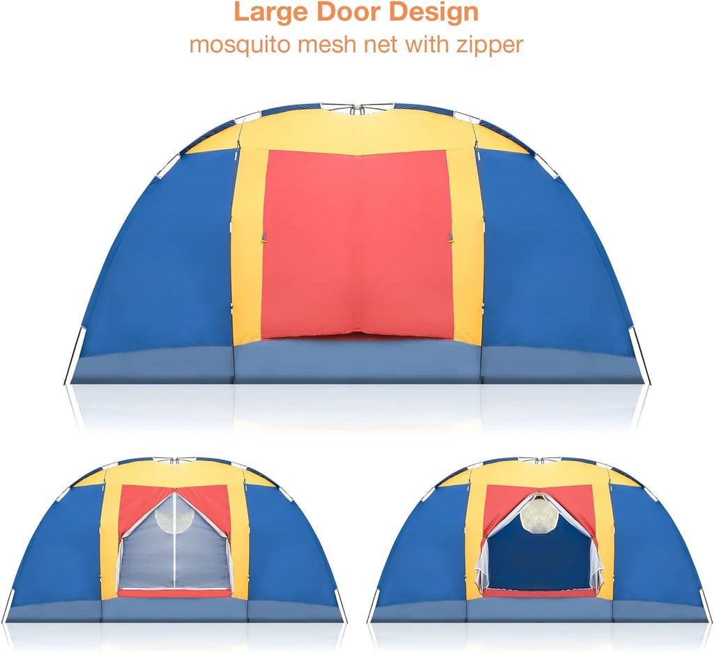 8 Person Large Family Camping Tent with Carry Bag E966