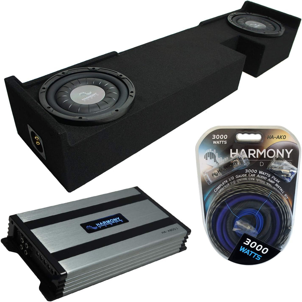 Ford F-150 Extended/Super Cab Truck 2000-2003 Bundled with Dual 12 Custom Sub Box Enclosure & 800W Amplifier P144