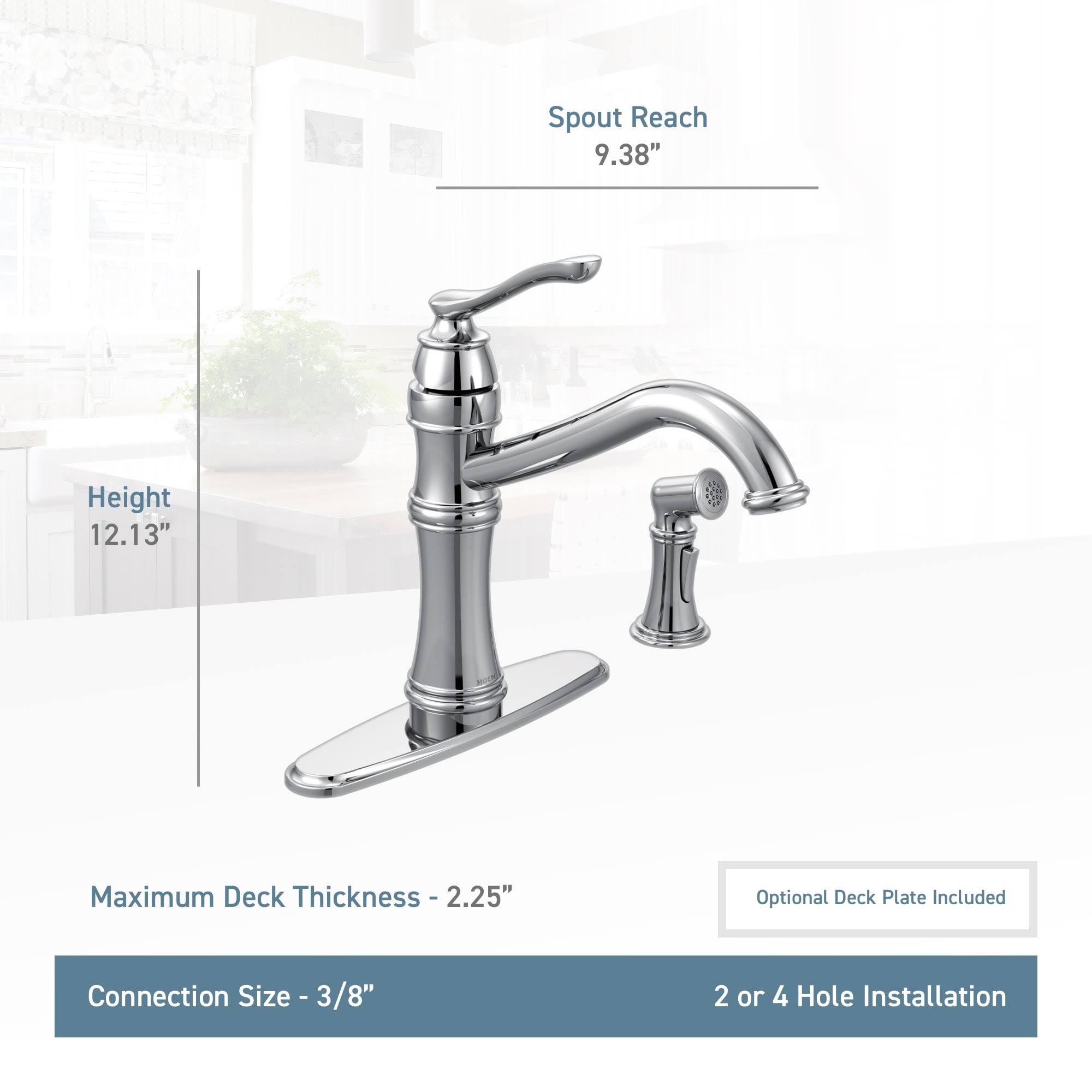 Matte Black High-Arc Single Handle Kitchen Faucet with Side X9777