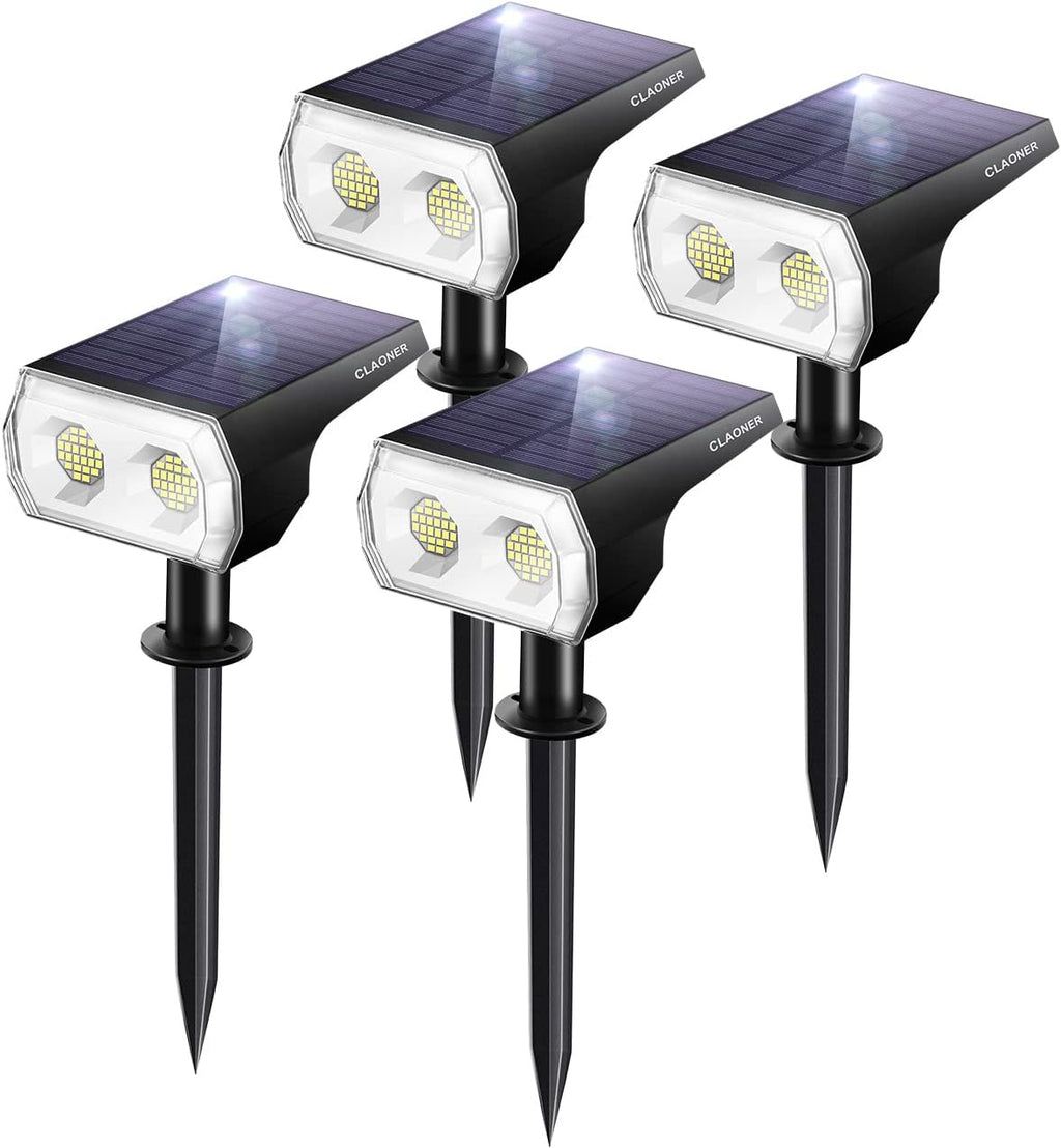 4 Pack Cold White Solar Landscape Spotlights N20602