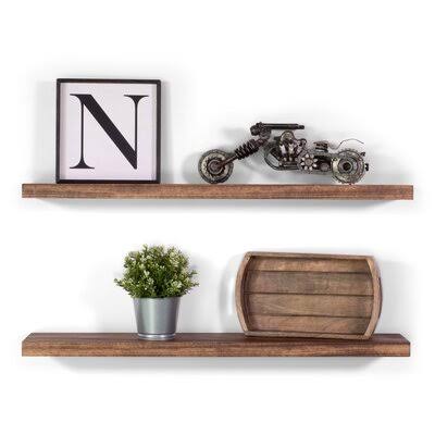 2 Piece Poplar Solid Wood Floating Shelf T786
