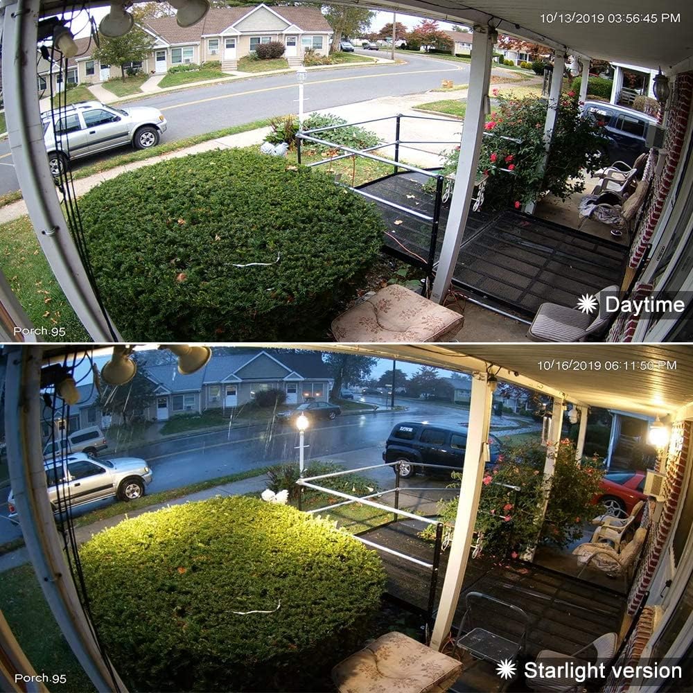 8MP PoE IP Camera 4K Starlight 2.8mm Dome Camera Weatherproof Outdoor with Night Vision N89952