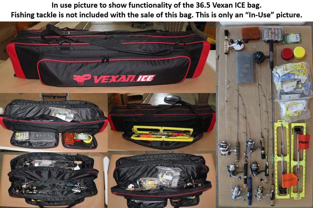 Red 36.5 Soft Case Fishing Rod and Tackle Bag M8310