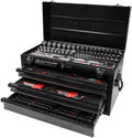 133-Piece Metric Tool Set with 3-Drawer Toolbox V75392