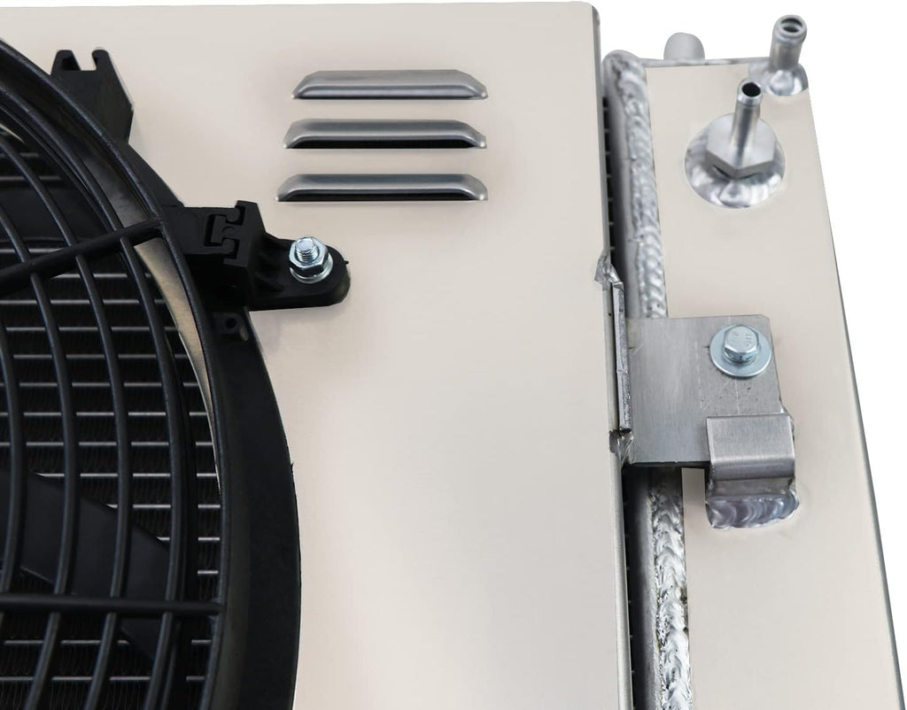 4 Row Radiator Shroud 16'' Fan for Chevy Corvette V8 GAS 2003-2013 H545130