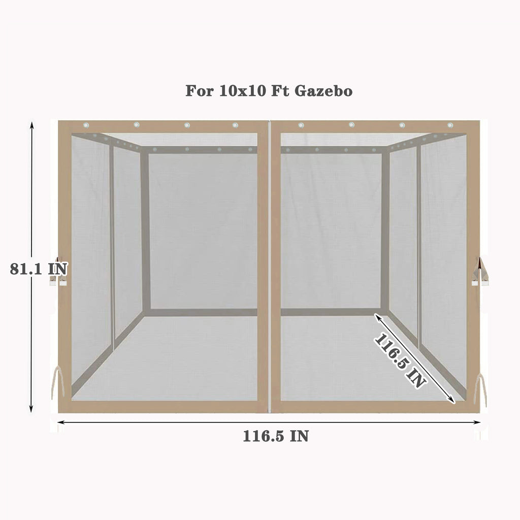 Patio Gazebo Mosquito Netting Replacement - 6.5 I230
