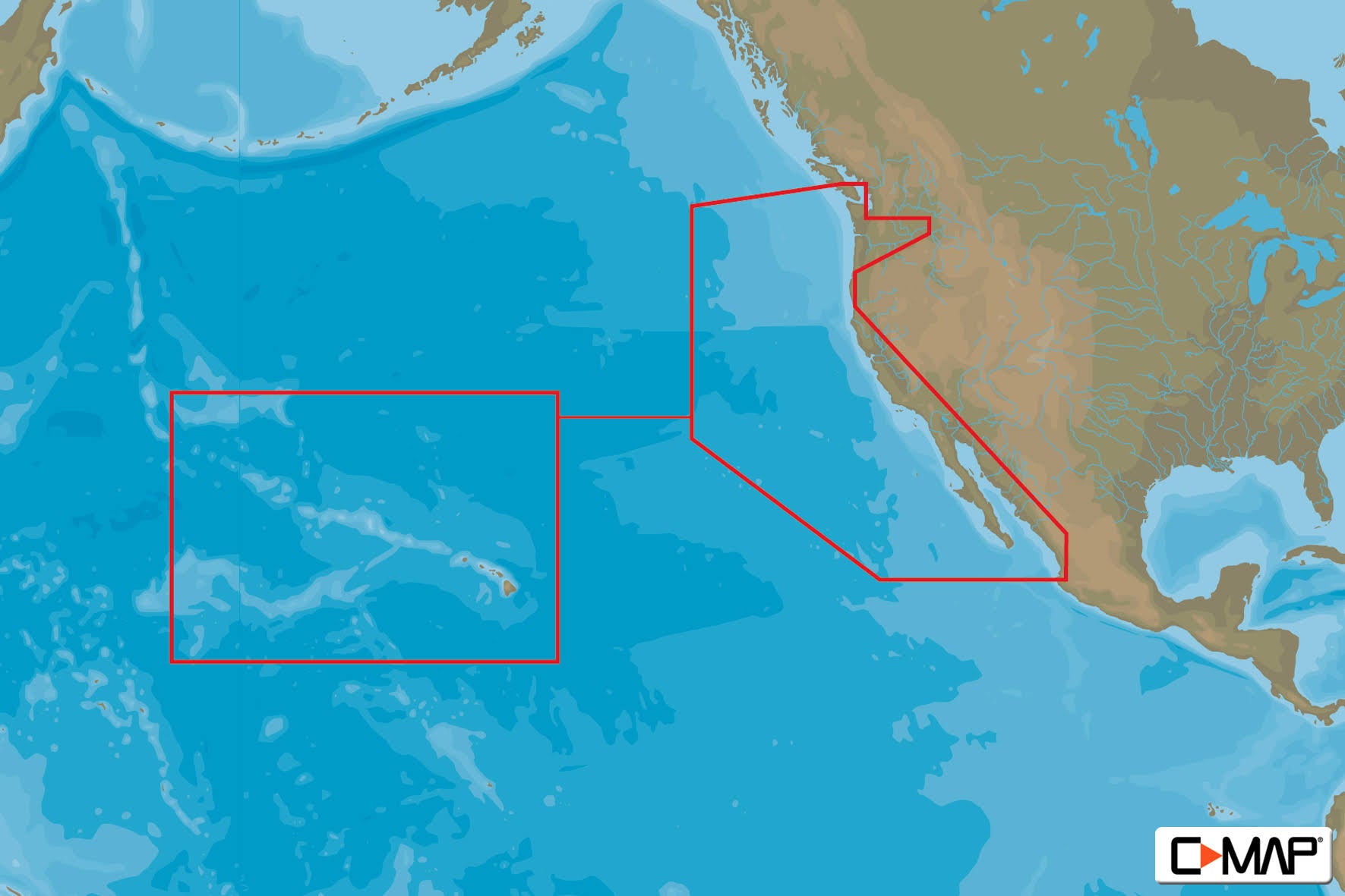 USA West Coast & Hawaii Chart X98806