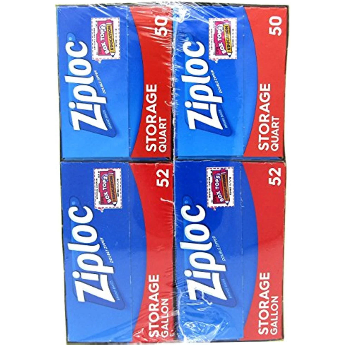 204 Count Gallon & Quart Double Zipper Storage Bags D963