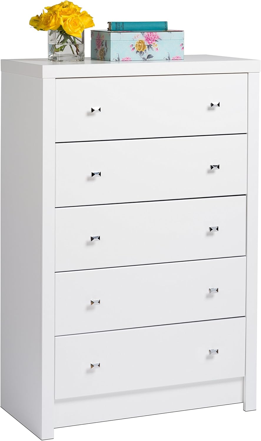 White 5-Drawer Chest Q176