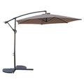 10 Foot Cantilever Crank Umbrella - Khaki T3303