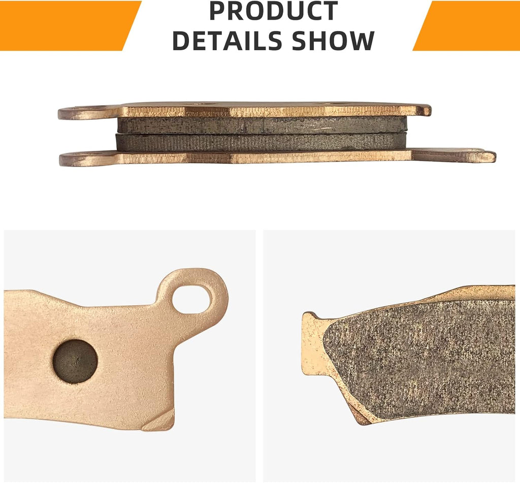 Front & Rear Sintered Brake Pads Pack of 2 (3 Sets) C257