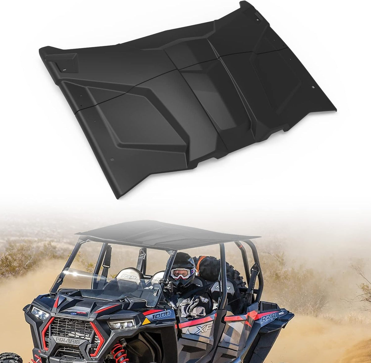 2-Piece Polyethylene Plastic Roof Compatible with 2017-2022 Can Am Maverick X3 N900