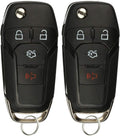 Keyless Entry Car Remote Uncut Ignition Flip Key Fob (Pack of 2) R815