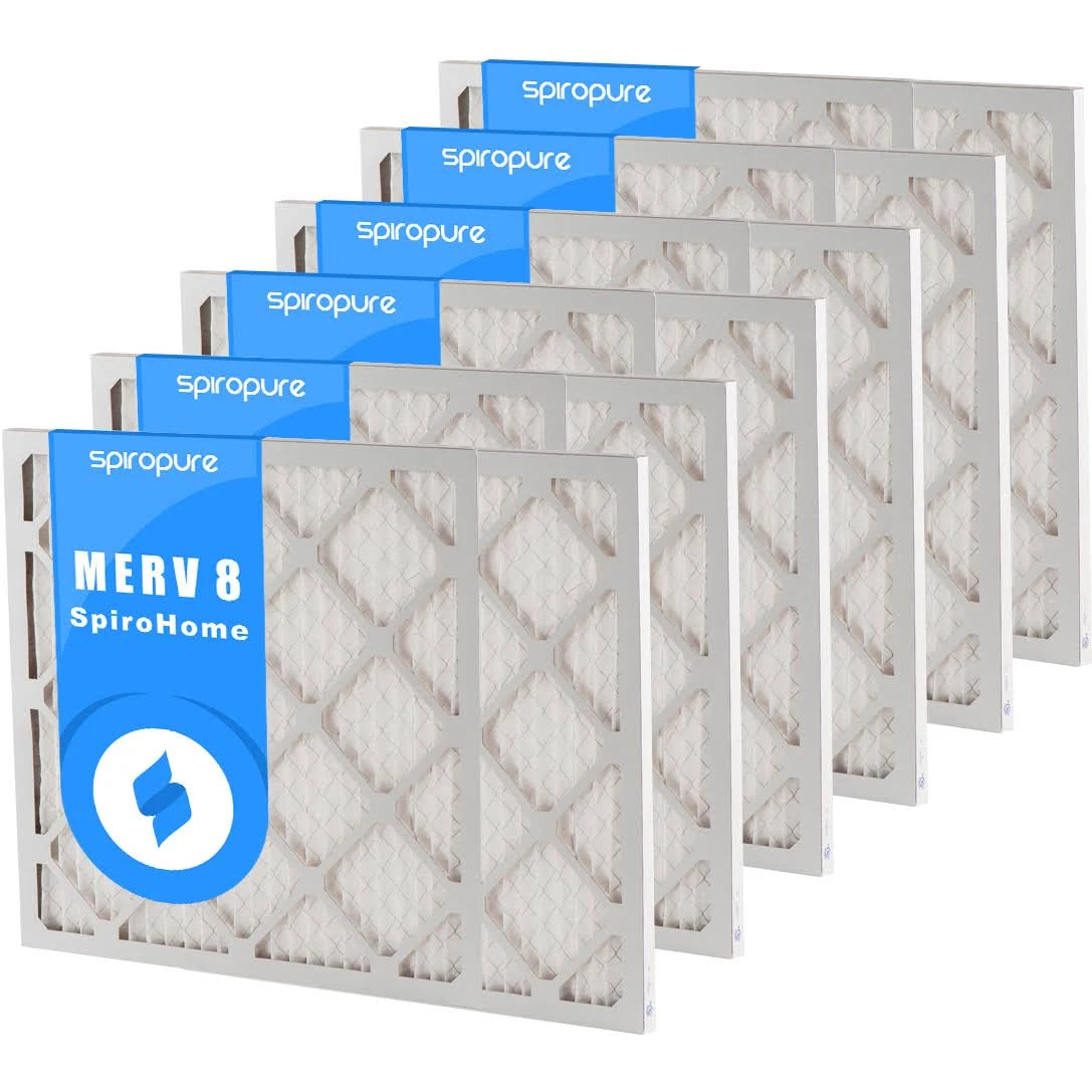6 Pack MERV 8 Pleated Air Filters U9191