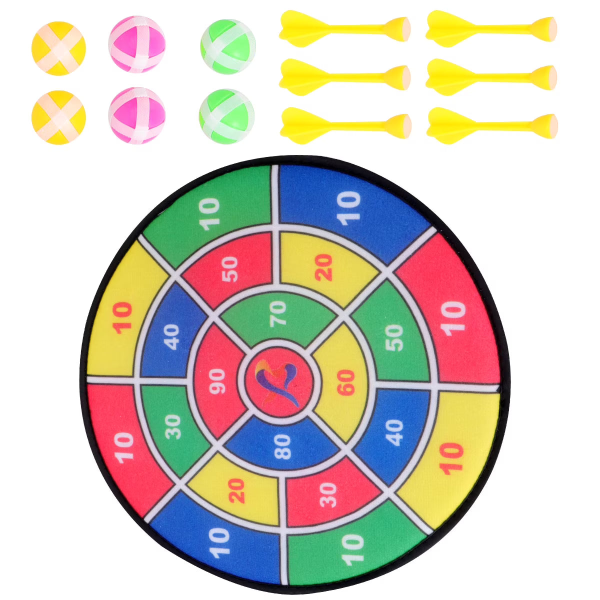 Safety Dart Board Toy Set with Sticky Ball and Darts E416