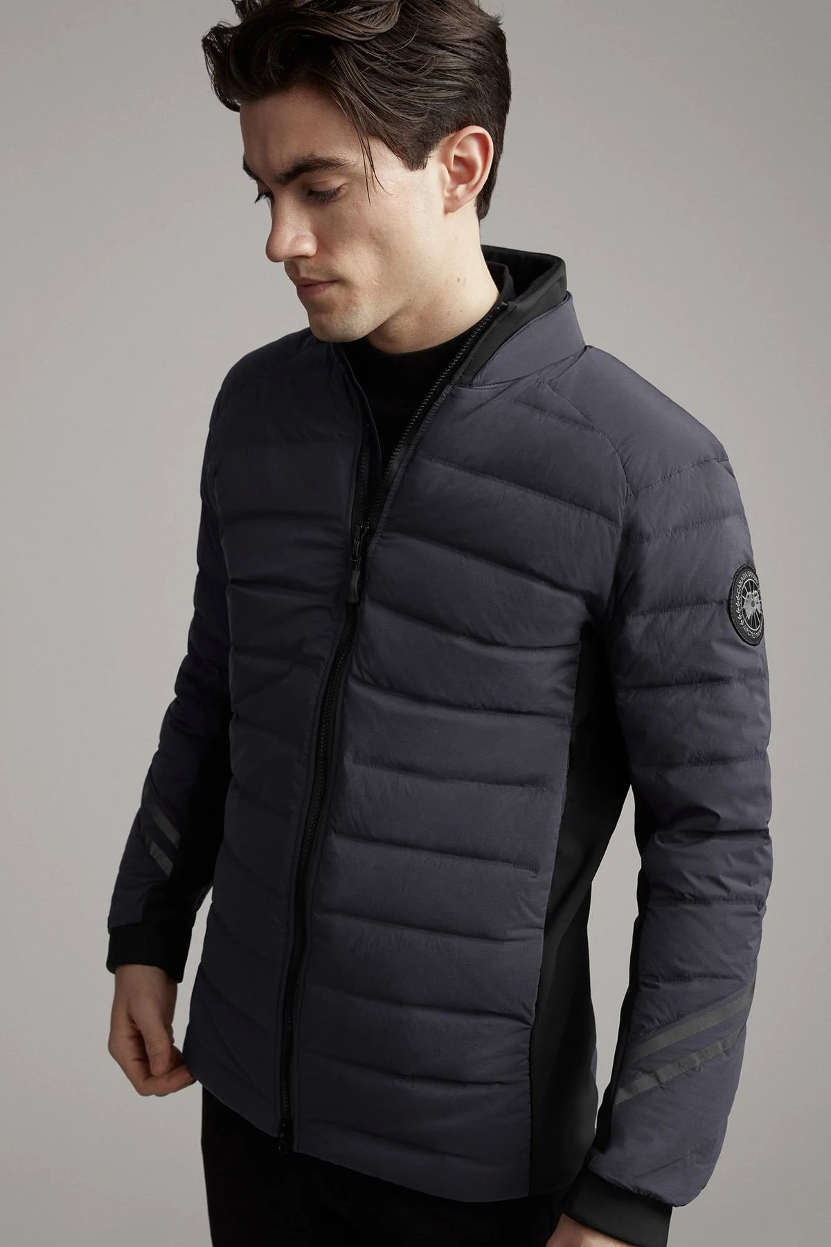 Navy Down Bomber Jacket T32545
