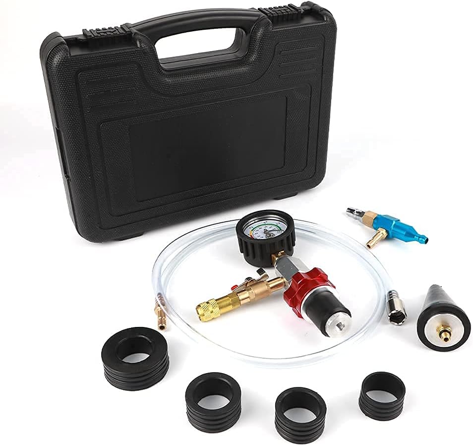 Coolant Vacuum Refill Tool Kit with 4 Rubber Sleeves & 1 Universal Adapter Cone Plug, Pack of 2 J6739