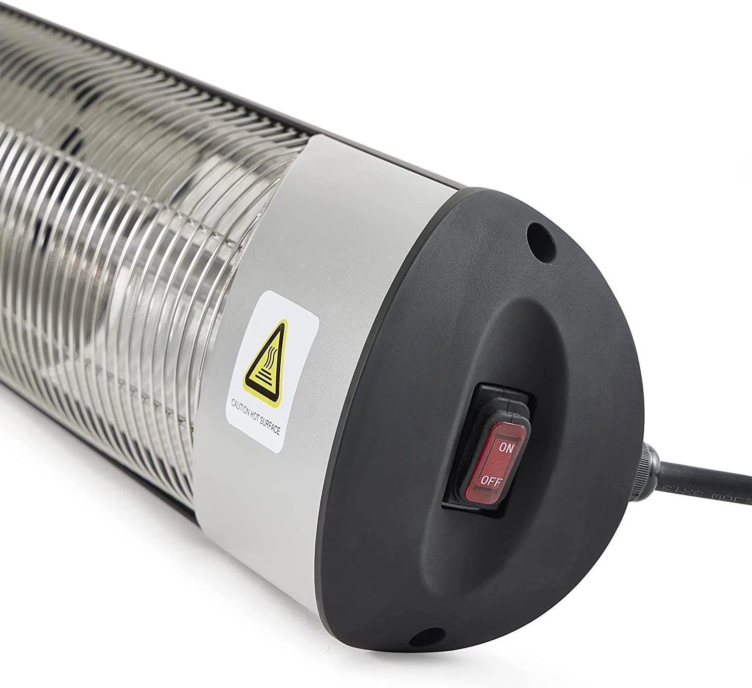 Silver Electric Tripod or Wall Mount Patio Heater with Remote Control and Thermostat T8602