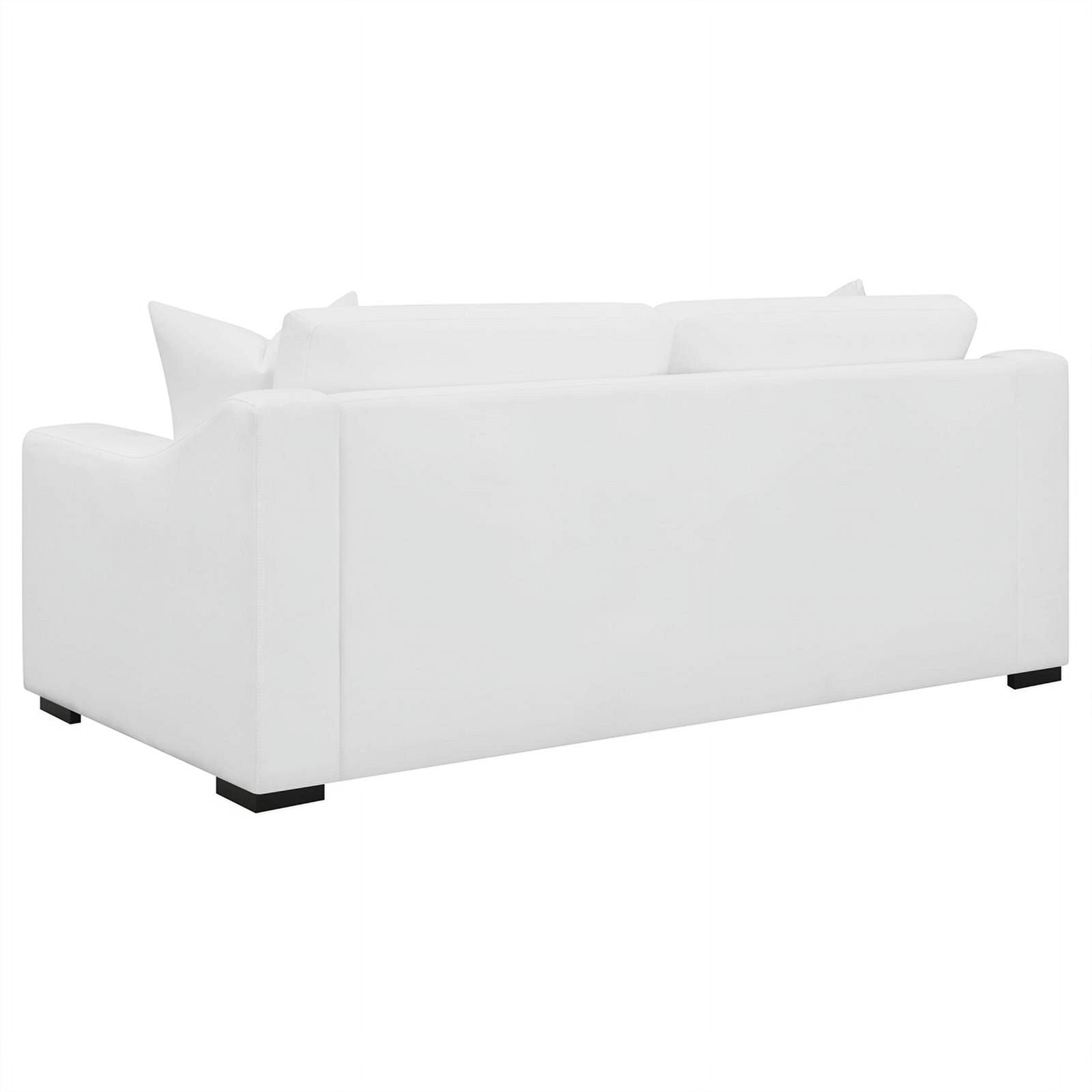 2-piece White Fabric Upholstered Living Room Set E74376