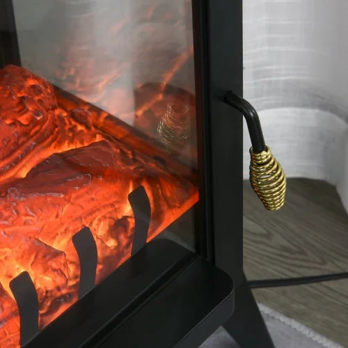 23" Electric Fireplace Heater, 750W/1500W, Black M473
