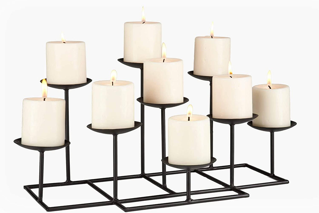 Black Transitional Metal Candelabra P708428