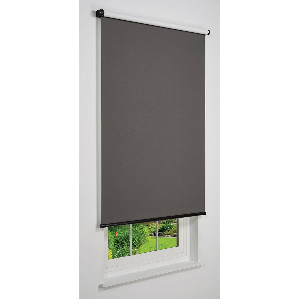 Dark Grey Cordless Blackout Roller Shade A240