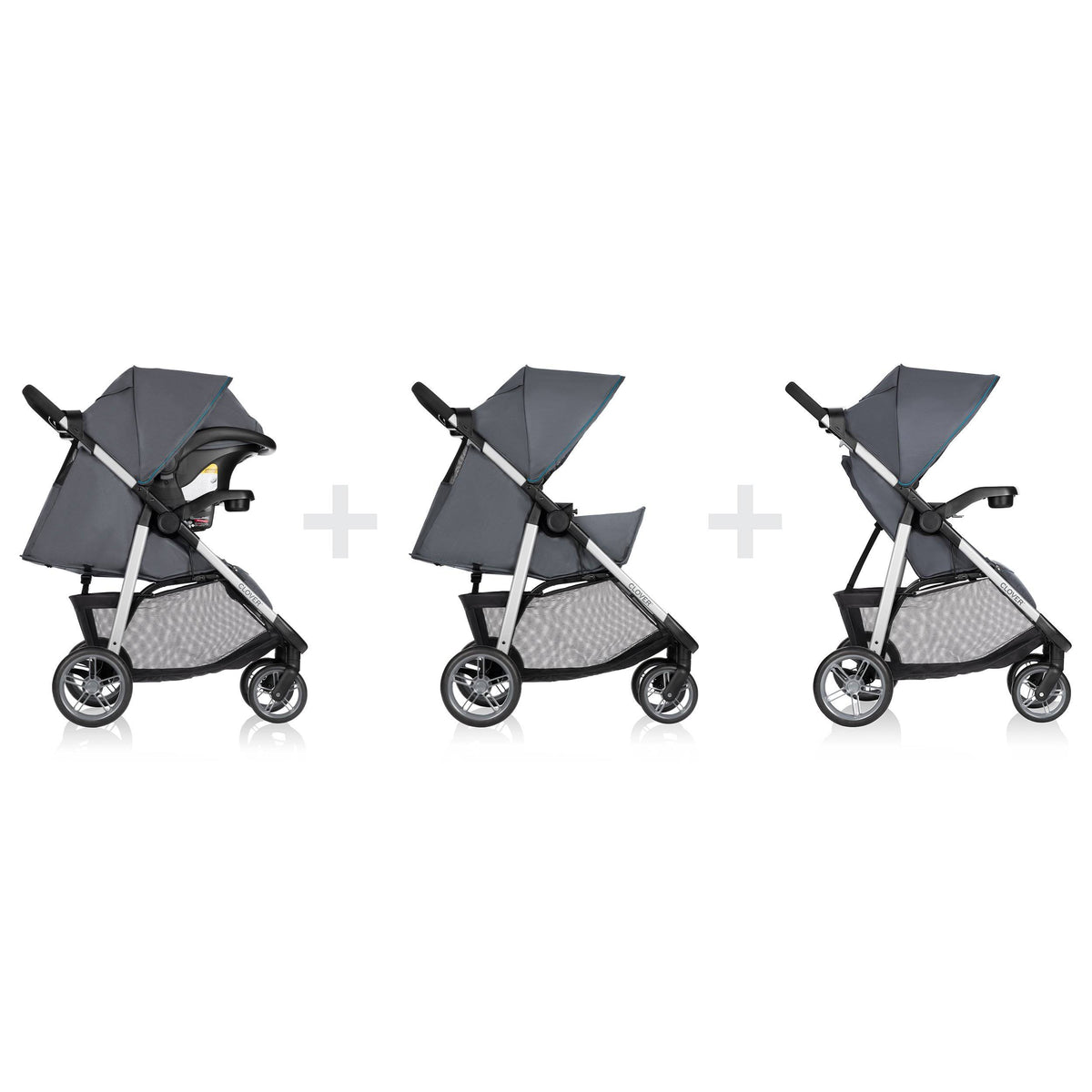 Atlantic Chevron Blue Travel System with Infant Car Seat H451