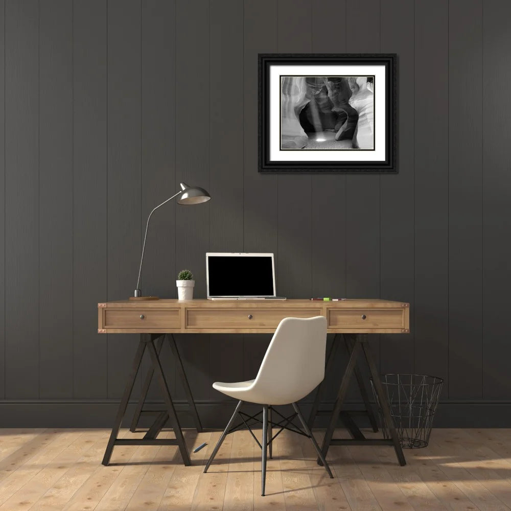 24x20 Black Ornate Wood Framed Museum Art Print S463134