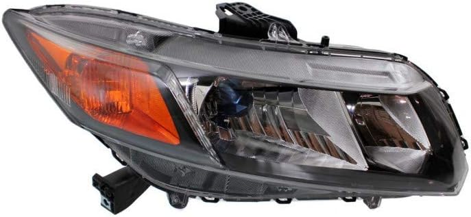 Black Housing Headlight Pair with Bulbs O706624