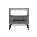 Grey Ash Finish Bedside Table N592