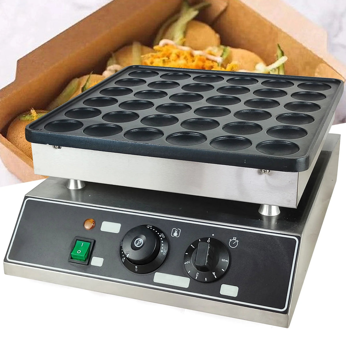 36 Holes 1000W Commercial Electric Nonstick Waffle Maker Machine N8102