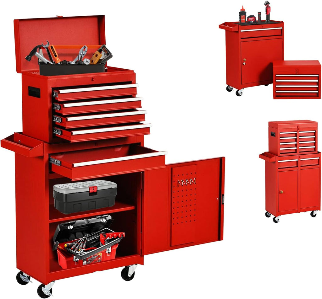 Black 5-Drawer Rolling Tool Chest with Wheels T43678