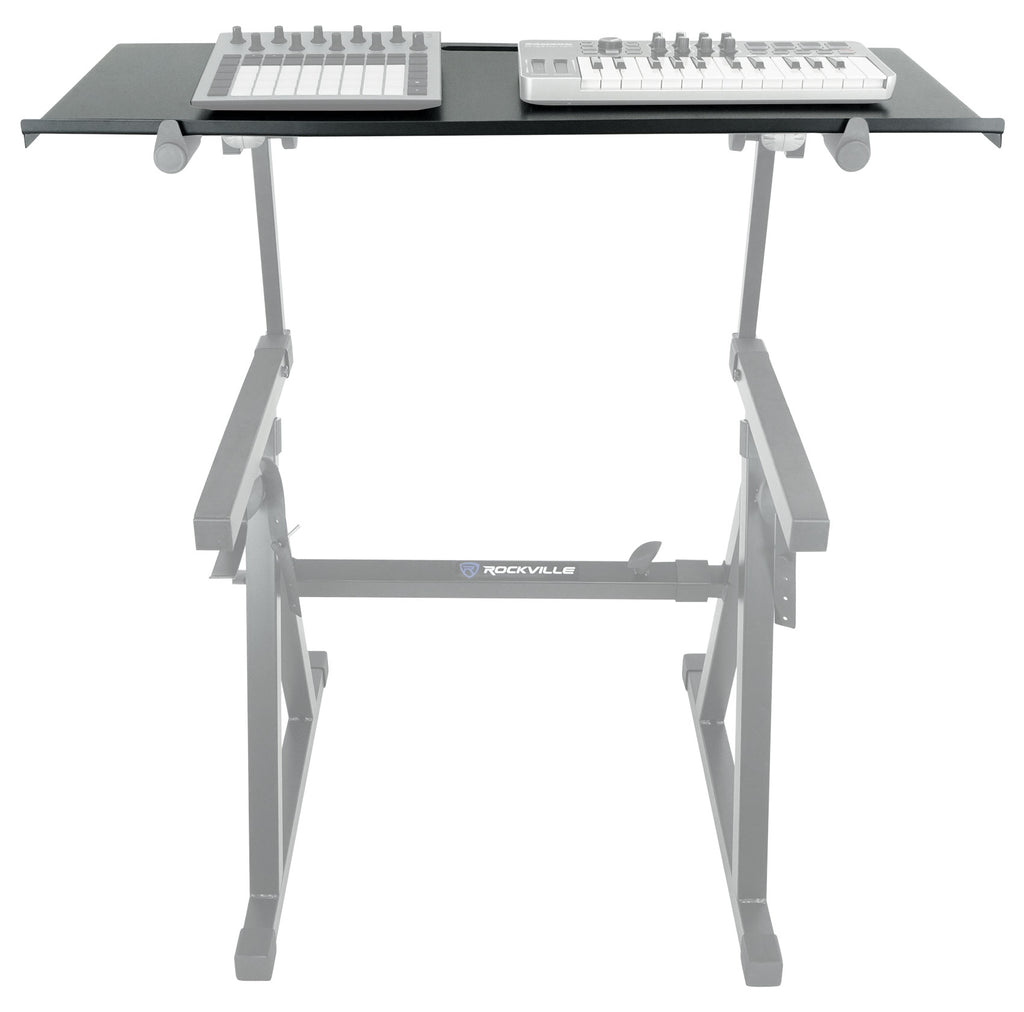 2-Tier X-Stand Keyboard or DJ Stand with Quick Release and Shelf I923