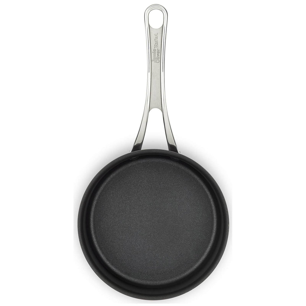 Black Hard Anodised Saucepan with Lid N413