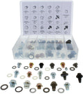 76pc SAE & Metric Drain Plugs & Washer Gasket Set Y155691