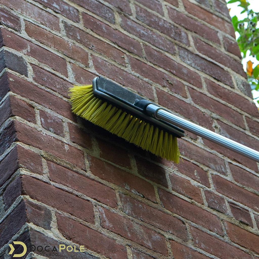6-24 Foot Hard Bristle Brush Extension Pole with Telescopic Pole N512