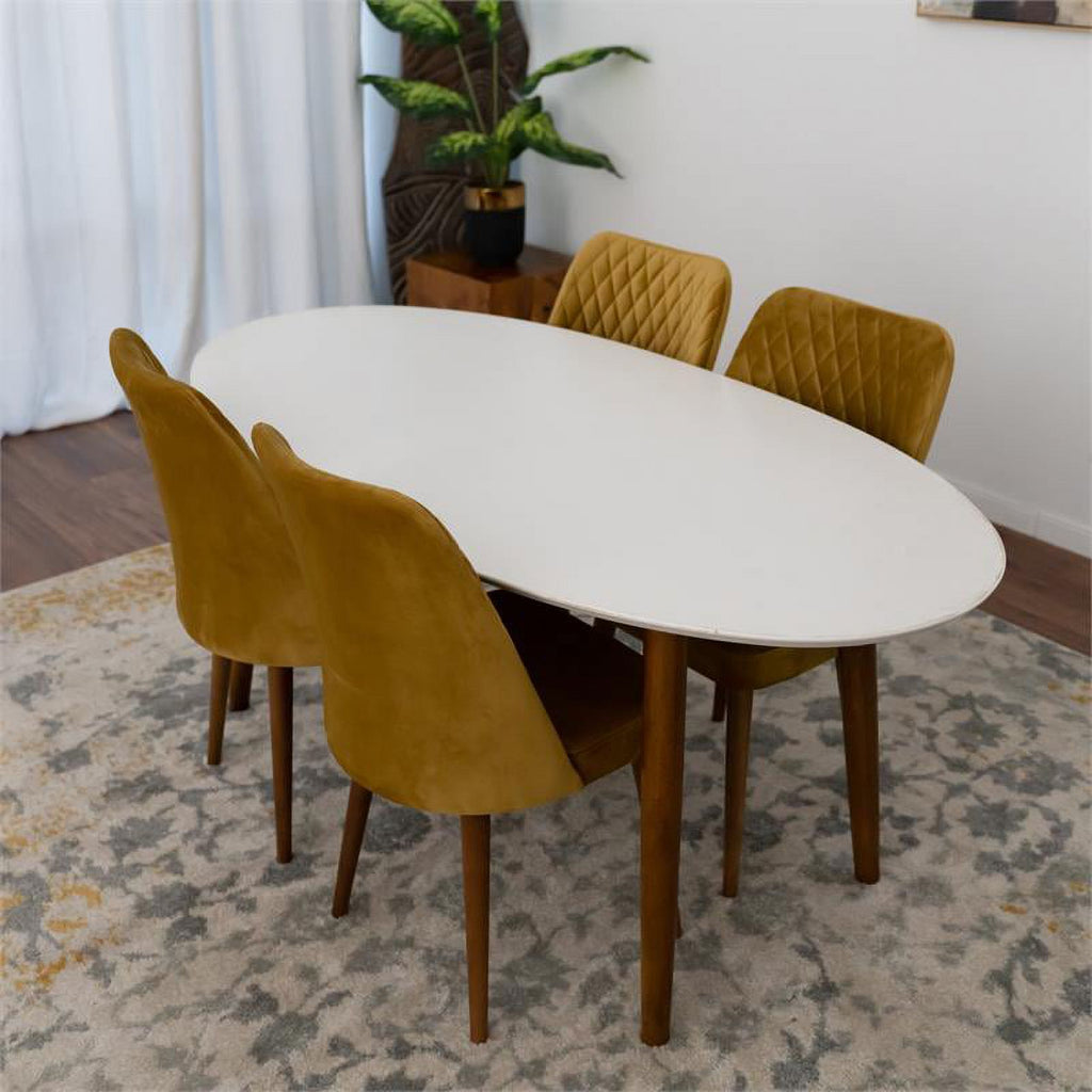 Mid Century Modern Dining Table Set for 4 N86715