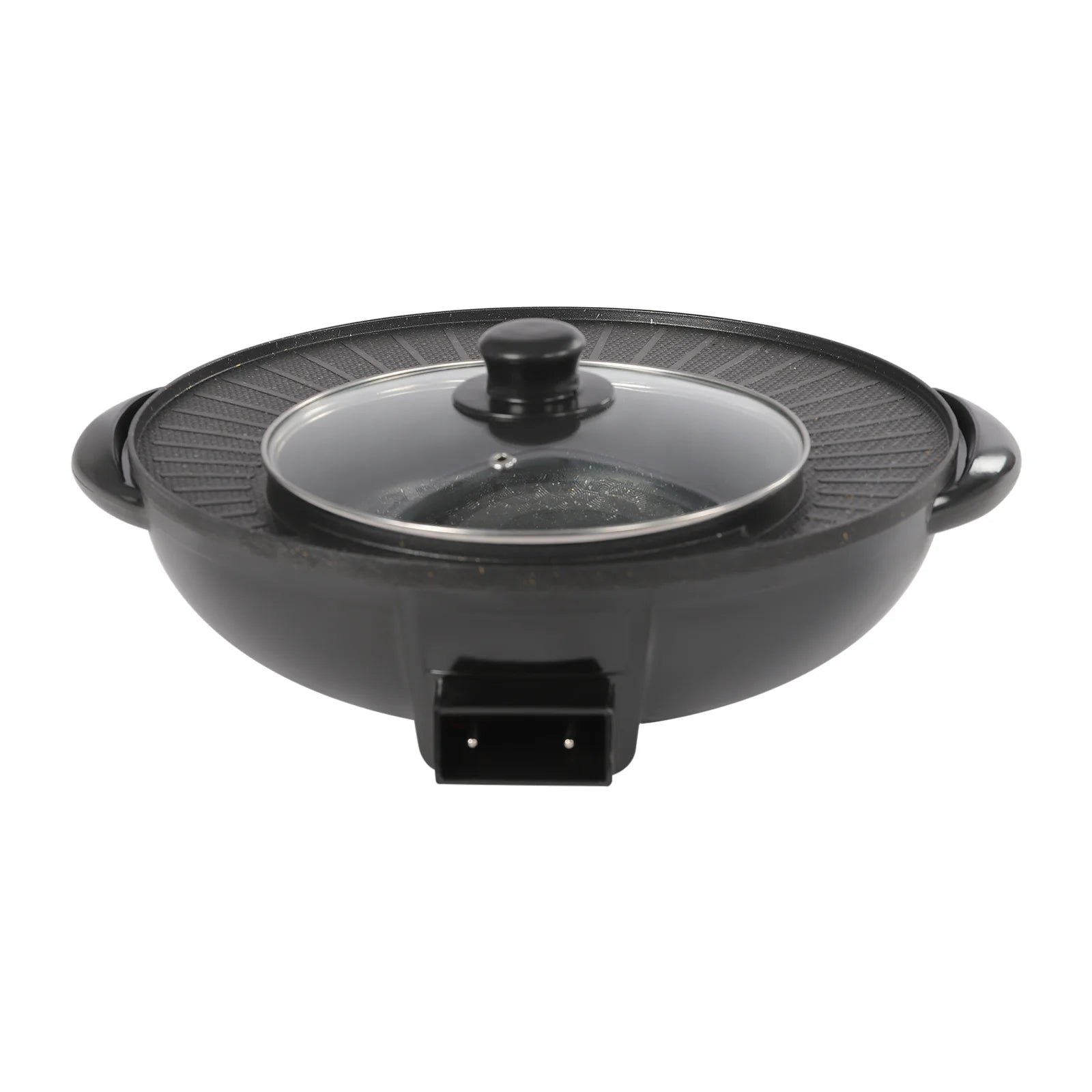Circular Edition Hotpot Grill Combo Electric Non-stick Black P1592
