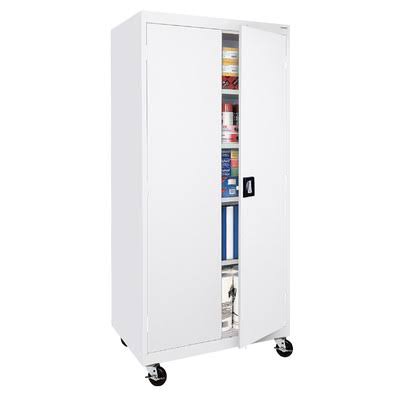 2 Door White Storage Cabinet U912