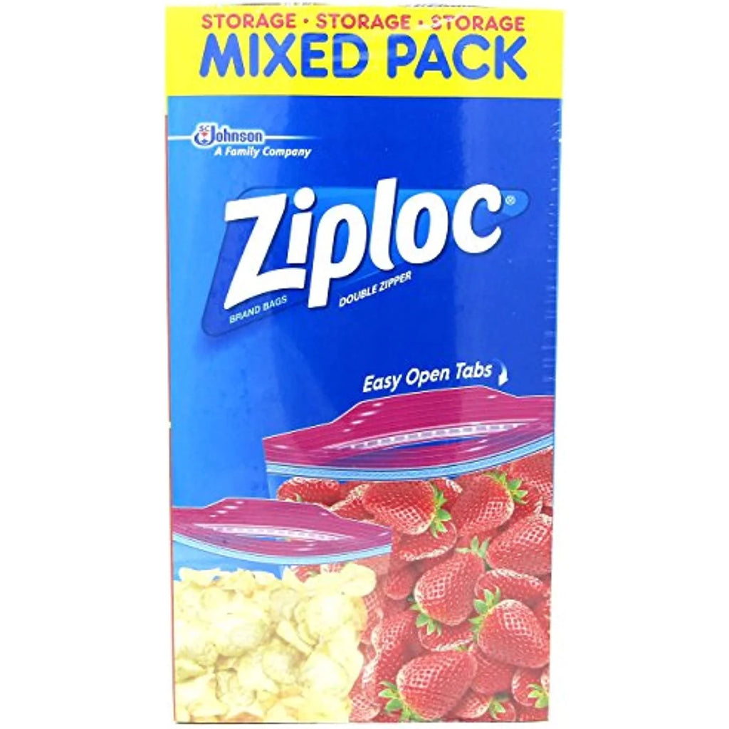 204 Count Gallon & Quart Double Zipper Storage Bags D963
